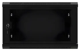 Lanberg WF01-6406-23B čierna / Nástenný rozvádzač / 19" / 6U / 600x450 mm / perforované dvere / flat pack (WF01-6406-23B)