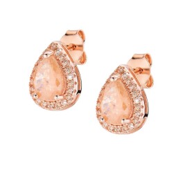 Amen Trblietavé pozlátené náušnice Tear Drop Lady ECRGRCHCHZ