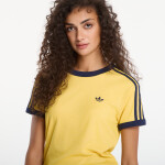 Tričko adidas Heather 3-Stripes Cali T-Shirt Warm Vanilla/ Bold Gold/ Night Indigo M