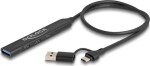 Delock DeLOCK 64272 huby i koncentratory USB 3.2 Gen 1 (3.1 Gen 1) Type-C 5000 Mbit/s Čierny