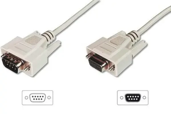 Digitus D-Sub9 / Predlžovací kábel / Sériový / 5 m / M/F (AK-610203-050-E)