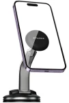 AWEI X45 čierna / Magnetický držiak telefónu do auta / palubná doska / čelné sklo / hliník (X45)
