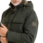 Bushman Pánska zateplená bunda Hayk, tmavozelená XL