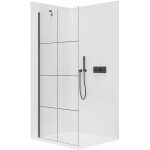 CERANO - Sprchová zástena Walk-in Onyx YL/P - 8 mm - čierna matná, industriálne sklo - 120x200 CER-8050BD1388