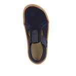 Chlapčenské plátené barefoot prezuvky CANVAS T-BAR DARK BLUE Froddo G1700439 - 36