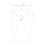 POLYSAN - TRENECA sprchová vanička z liateho mramoru s možnosťou úpravy rozmeru 160x90cm, sivá matná 84311.31