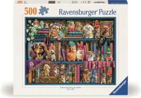 Ravensburger Puzzle: Roztomilí porcelánoví mopslíci /500 dielikov/ od 12 rokov