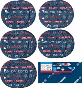 BOSCH Expert O780 / Brúsny papier / 150 mm / Sada 55 ks (2608902470)