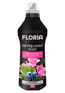 AGRO FLORIA PREMIUM Okysľovač a kvapalné hnojivo pre kyslomilné rastliny 1 l
