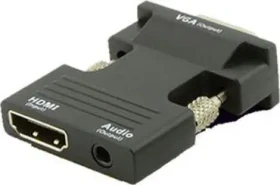 MicroConnect Adaptér s audio jackom HDMI (F) - VGA (M) čierna (HDMIVGAAUDIOB)