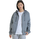 Mikina Under Armour Rival Fleece FZ Hoodie Castlerock Light Heather/ White XL