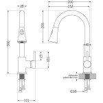 MEXEN/S MEXEN/S - Kevin granitový drez 1 s odkvapkávačom vrátane batérie Elia, čierna/strieborná metalík 6517-73-670101-70-B