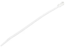 StarTech sťahovacie pásky so skrutkovacím otvorom bielej / Sťahovacie pásky / Nylon / 219x4 mm / 100 ks (CBMZTS10N8)