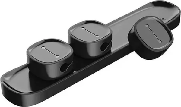 Baseus magnetický organizér káblov čierna 3ks (26998-uniw)