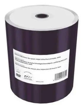MediaRange DVD- R 4.7GB 16x / Optické médium / 100 ks / Shrink / Inkjet Printable (MR413-SHRINK)
