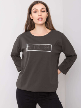 Blúzka RV BZ 6222.18 tmavá khaki jedna velikost