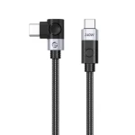 Orico CW240 čierna / Kábel USB-C - USB-C / lomený / PD 240W / 20 Gbps / 0,5 m