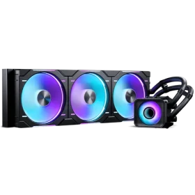 PHANTEKS Glacier One 420D30 X2 DRGB čierna / 3x 140mm / 250-1800 RPM / 71.9 CFM / D-RGB / AMD + Intel (PH-GO420D30_DBK02)