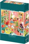 PIECES PEACE Štvorcové puzzle Hudobná izba s balkónom