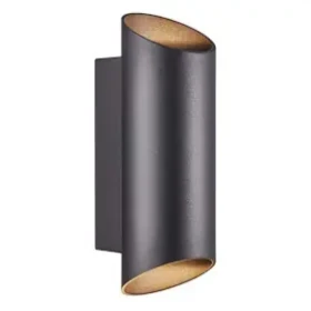 Nordlux Nico Round 22 čierna / Vonkajšie nástenné svetlo / GU10 / 2x35W / LED (2218231003)