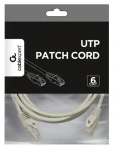 UTP patchkábel Cat.6 3M šedý / Patch kábel / meď / UTP / cat. 6 (PP6U-CU-3M)