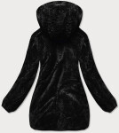 Čierna obojstranná dámska bunda (h1038-01) odstíny černé XXL (44)