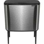 Brabantia Bo Touch Odpadkový kôš 36 L matná strieborná / 54 x 68 x 31.2 cm (315848)