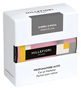 Millefiori Vôňa do auta Ambra Rosa biela / Vôňa do auta / výdrž až 3 mesiace (18CAR50)