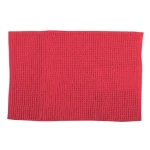 MSV Kúpeľňová predložka CHENILLE červená / Mikrovlákno / Protišmyková / 40 x 60 cm