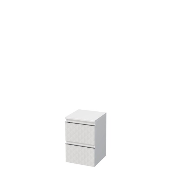 Kúpeľňová skrinka nízka SAT Cube Way 32,5x51x33 cm biela mat CUBE3DN322ZBP CUBE3DN322ZBP