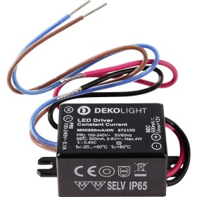 Deko Light MINI napájací zdroj pre LED konštantný prúd 4 W 500 mA 4 - 8 V/DC; 872130