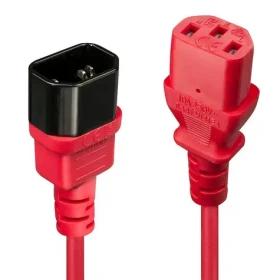 Lindy C14-C13 červená / Predlžovací kábel / 1 m (30477)