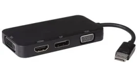 PremiumCord adaptér DisplayPort - DP + HDMI + DVI + VGA / 1080p / 4K * 2K (kportad16)