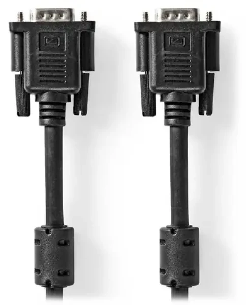 Nedis VGA kábel čierny / VGA kábel / VGA konektor - VGA konektor / 2 m / bulk (CCGL59000BK20)