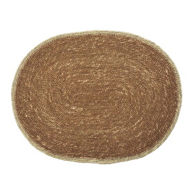 MADAM STOLTZ Prestieranie Seagrass Natural Rim Svetlohnedé