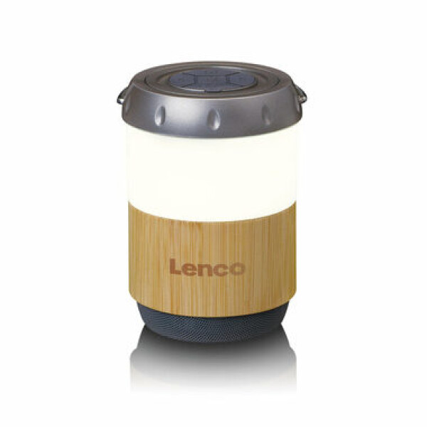 LENCO BTL-030 hnedá / Lucerna s reproduktorom / 3W / BT 5.3 / IPX4 (BTL-030BA)