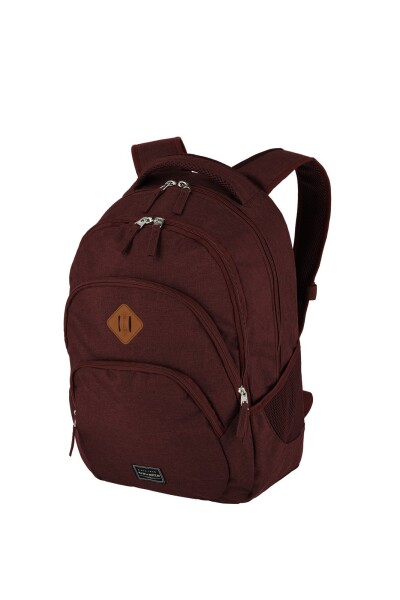 Batoh na notebook Travelite Basics Backpack Melange Bordeaux
