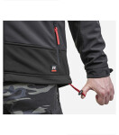 Vertex pánska zimná softshellová bunda ebony gray 3XL