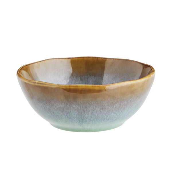 MADAM STOLTZ Kameninová miska Green Reactive Glaze Small