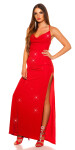 Sexy KouClaMaxi evening gown with WOW!back cutout black Einheitsgroesse