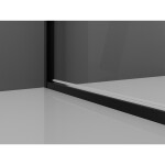 MEXEN/S - Exo sprchovací kút dvere krídlové 90 x 80, transparent, čierna 817-090-080-70-00