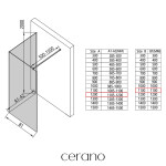 CERANO - Sprchová zástena Walk-in Onyx Corner Cube Ľ/P - 8 mm - hranatá vzpera - chróm, bronzové sklo - 120x110x200 CER-688354
