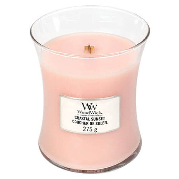 Woodwick Coastal sunset 275g - váza stredná / doba horenia: až 65h (5038581058177)