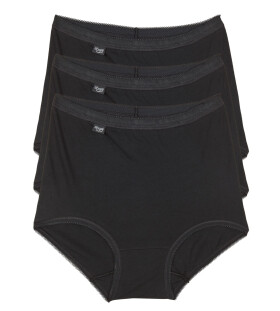 Dámske nohavičky Basic Maxi 3 Pack Black - Sloggi černá 4XL