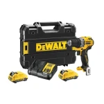 DeWalt DCD701D2 / Aku vŕtačka s príslušenstvom / 12V / 10mm skľučovadlo / 2x2.0Ah / 1.500 ot-min / 57.5 Nm (DCD701D2)