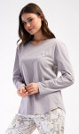 Dámske pyžamo capri Heart světle modrá 2XL