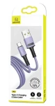 USAMS SJ436 U52 fialová / Nabíjací a dátový kábel / USB-C / 1 m / 2A (SJ436USB04)