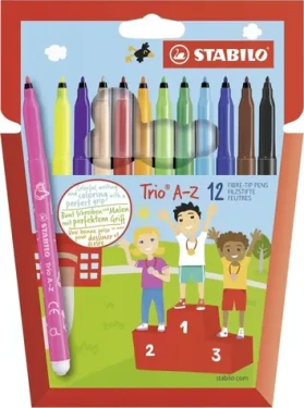 STABILO® Trio AZ - 12 ks sada - 12 rôznych farieb (378/1-12-01)