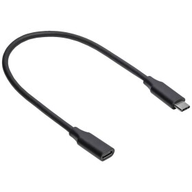 Akyga USB kábel USB-C ® zástrčka, USB-C ® zásuvka 0.30 m čierna AK-USB-32; AK-USB-32