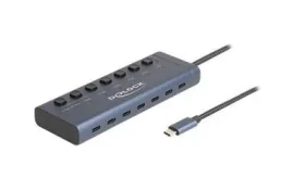 DeLock / Rozbočovač / 6x USB-C / 1x USB-C napájanie / Stolný (63410)